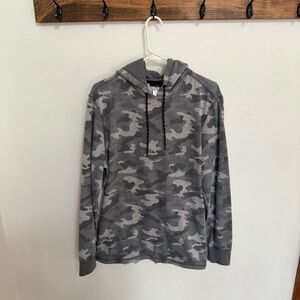 Jockey Men's Gray Camo Hoodie